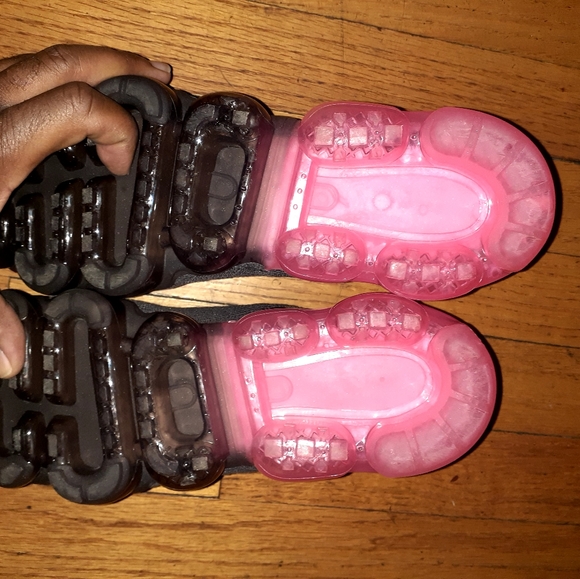 Jolimall Pink-Black Air Cushion Slip On Sneakers Size 10 - Picture 6 of 7